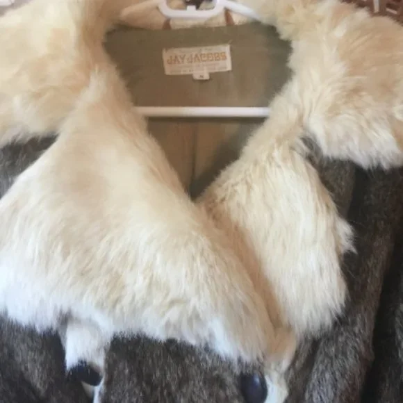Vintage Small Rabbit Fur Peacoat jacket Jay Jacobs - Picture 7 of 10